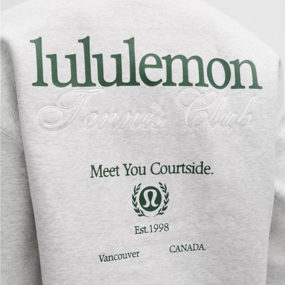 lululemon athletica Other - lululemon athletica Gray Crewneck tennis club Sweater